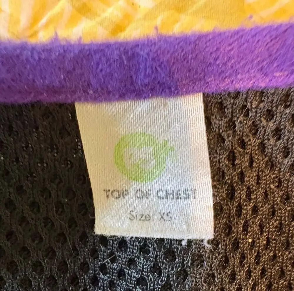 Unbranded Step In Dog Harness, XS Purple Floral w/ matching rhinestone collar